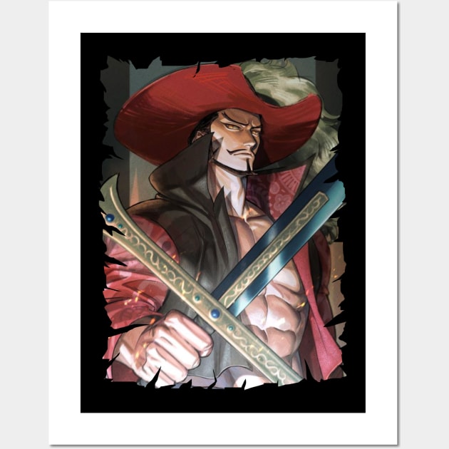 DRACULE MIHAWK ANIME MERCHANDISE Wall Art by julii.draws